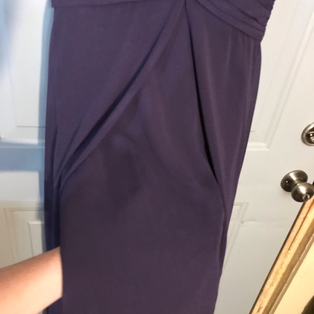 David’s Bridal Purple High Low Dress - Picture 2 of 6